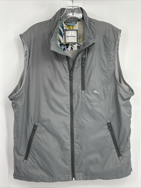 Tommy Bahama Other - Sz L Tommy Bahama Gray Packable Travel Vest used menswear